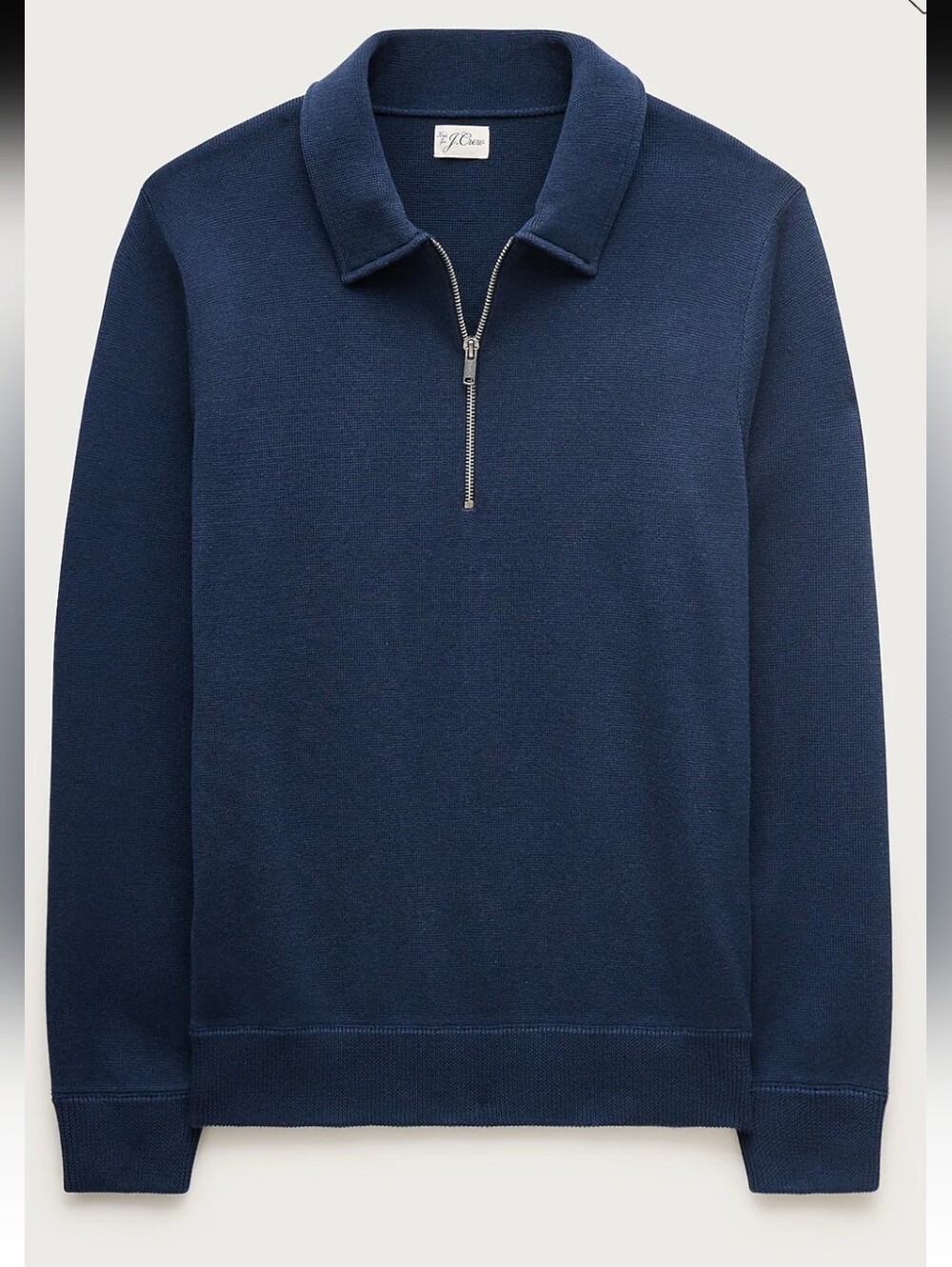 J. Crew Quarter Zip Men’s Navy Sweater Size M NEW RETAIL $128